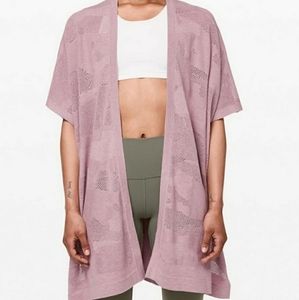 NWT Lululemon Mauve Find Your Light Wrap Sweater Cardigan One Size